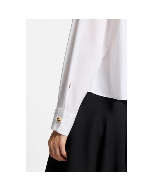 HUGO White Regular-Fit Blouse