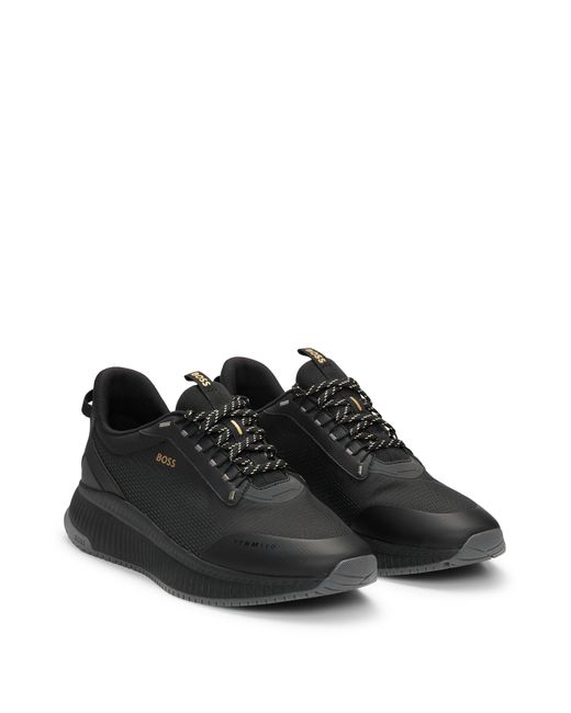 Boss Ttnm Evo Sneakers Mit Gerippter Sohle in Black für Herren