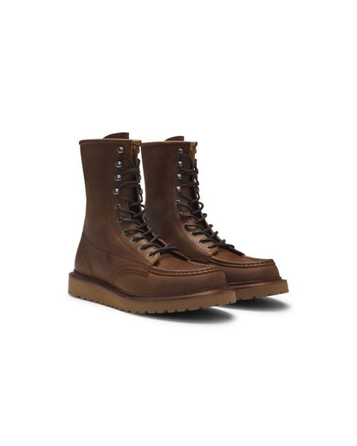 Boss Brown Beckham X Half Boots for men