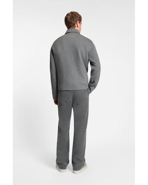 Boss Relaxed-Fit Jacke Aus Meliertem Woll-Mix in Gray für Herren