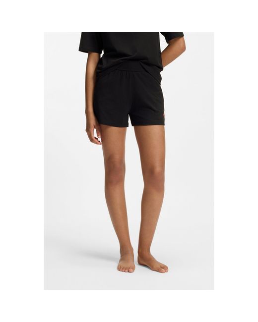 HUGO Black Regular-Fit Loungewear Bottoms