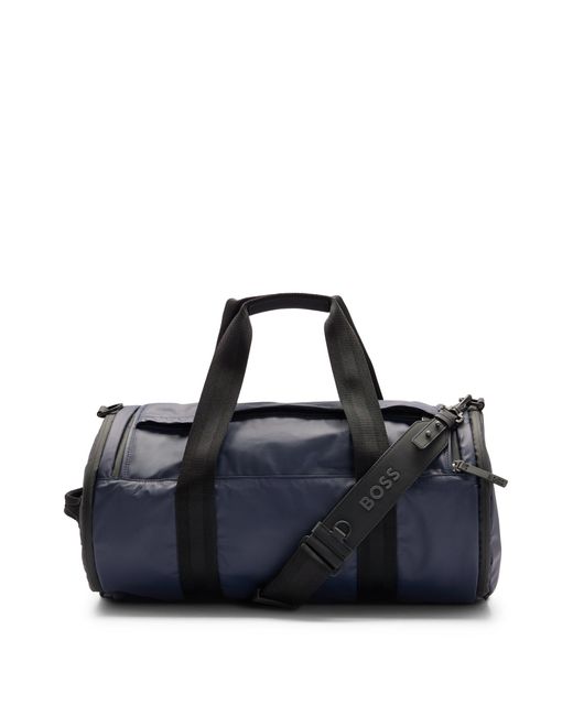 Boss Blue Coated-material Holdall With Detachable Key Hook for men