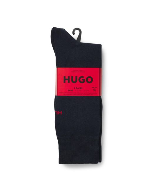 HUGO Blue Logo Detail Regular Socks for men