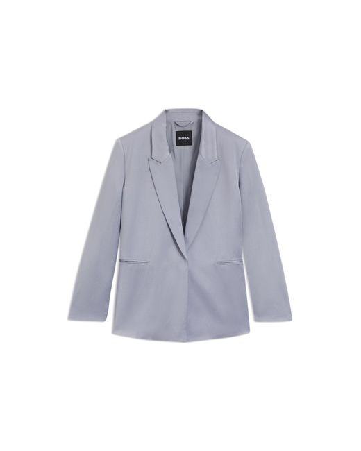 Boss Blue Relaxed-Fit Blazer