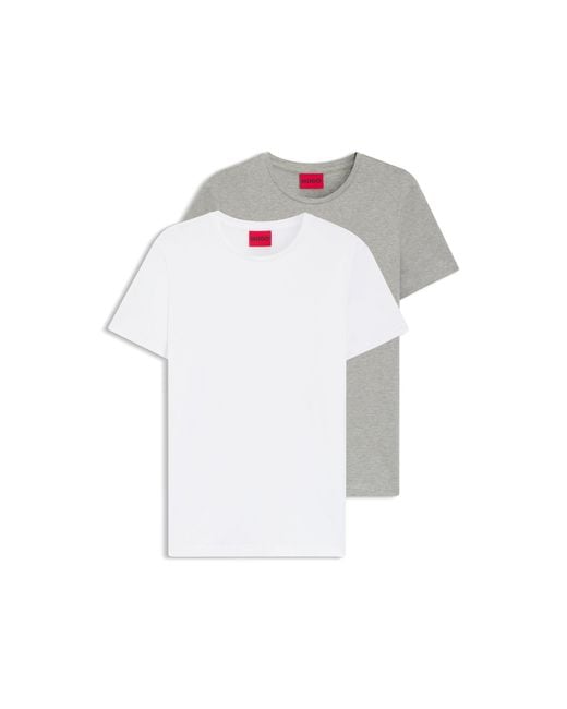 HUGO Blue Two-Pack Of Slim-Fit T-Shirts for men