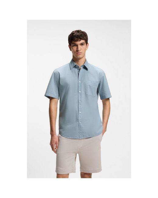 Boss Blue Regular-Fit Shirt for men