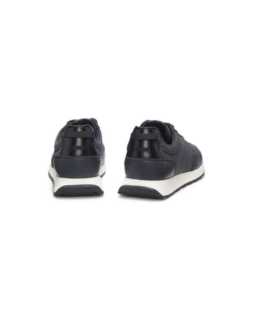 HUGO Blue Running-Inspired Trainers With Zigzag Detailing for men