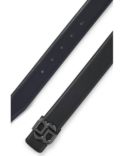 Boss Wendegürtel Mit Double-B-Monogramm-Schließe in Black für Herren