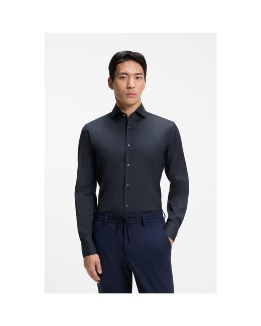 Boss Blue Slim-Fit Shirt for men