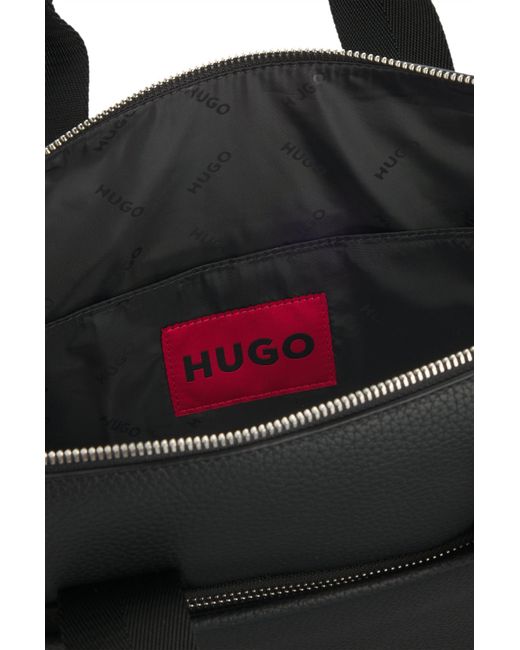 HUGO Aktetas Met Logopatch in het Black voor heren