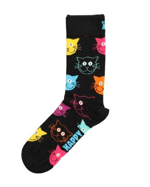 Happy Socks Cat in Schwarz | Lyst DE