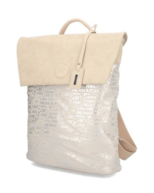 Rieker Natural Lederimitat Rucksack