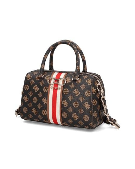 Guess Brown Nelka Box Satchel