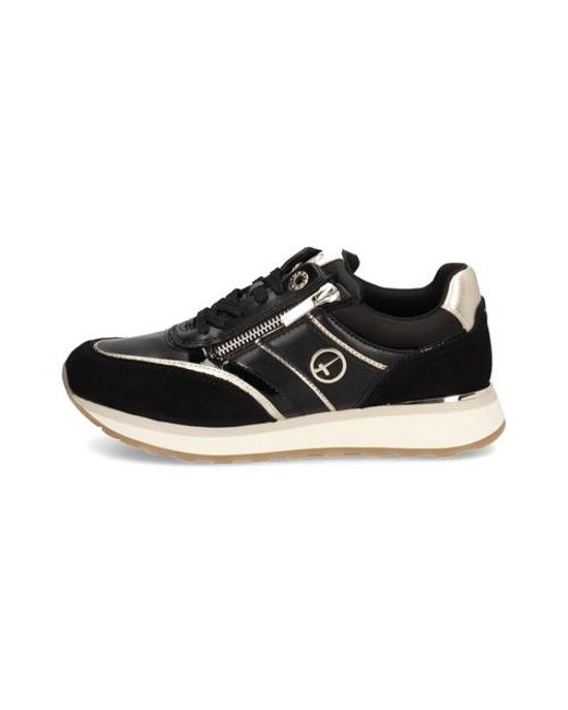 Tamaris Black Lederimitat Sneaker
