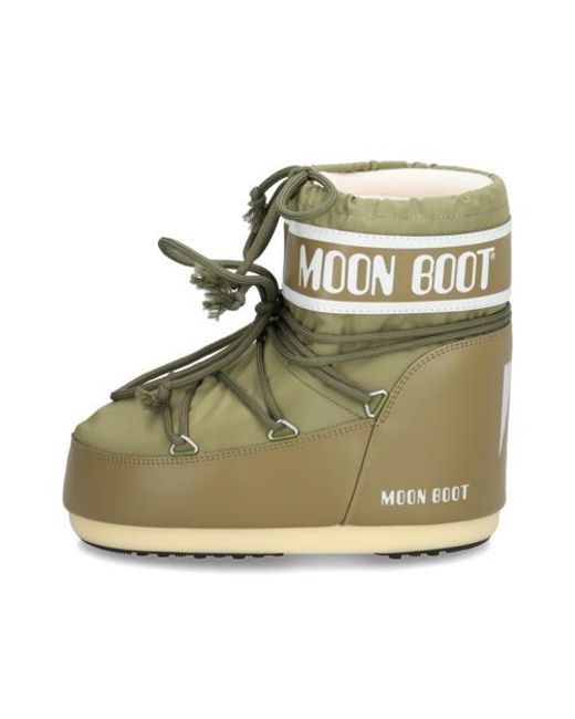 Moon Boot Green Icon Low Nylon