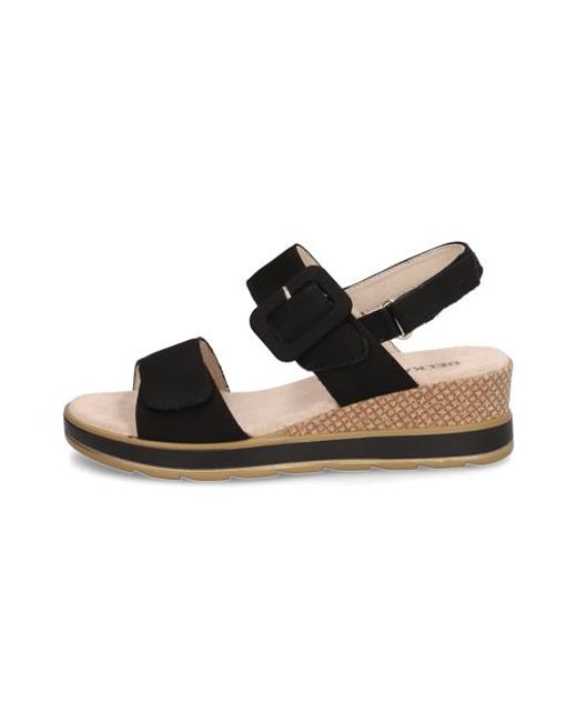 DELKA Black Sandale
