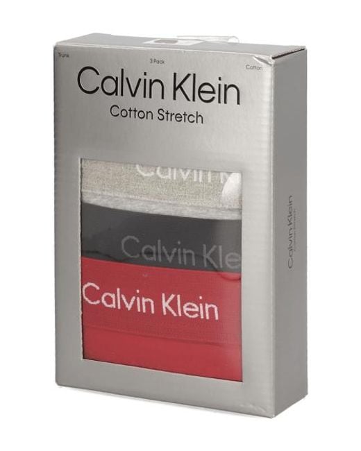 Calvin Klein Trunk 3Pk in Gray für Herren