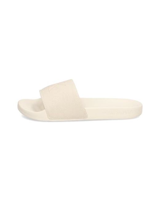 Calvin Klein White Slide Monogram Wn