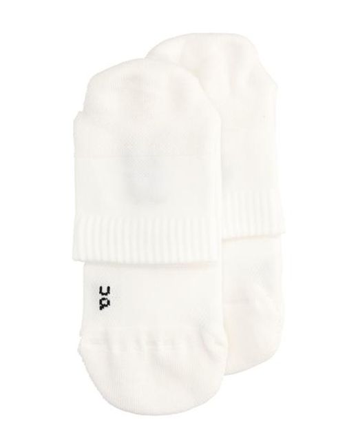 On Shoes White Core Run Sock Mid 2P