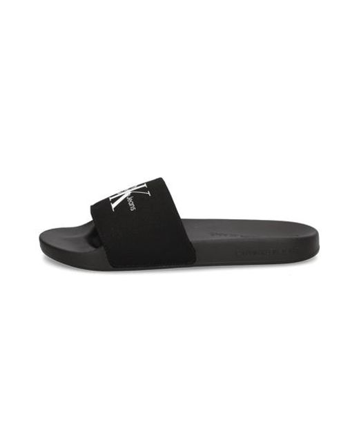 Calvin Klein Slide Monogram Cv in Black für Herren
