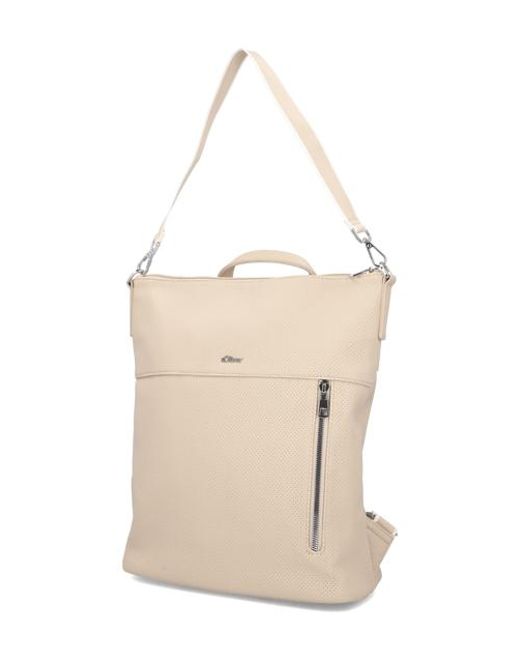 S.oliver White Backpack Hobo Girona