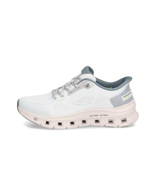 Skechers White Glide-Step Pro