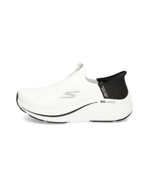 Skechers White Slip-Ins: Max Cushioning