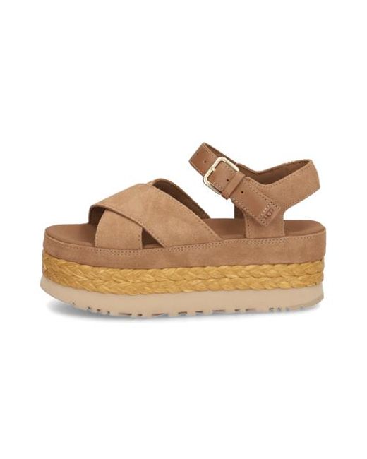 Ugg Brown Aubrey Ankle Strap