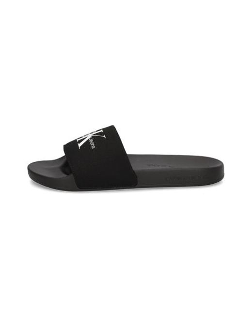Calvin Klein Slide Monogram Cv in Black für Herren