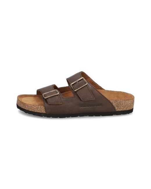 Salamander Glattleder Pantoffel in Brown für Herren