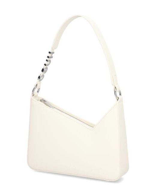 HUGO White Mel Shoulder Bag