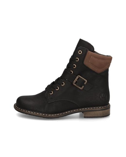Rieker Black Schnürstiefelette