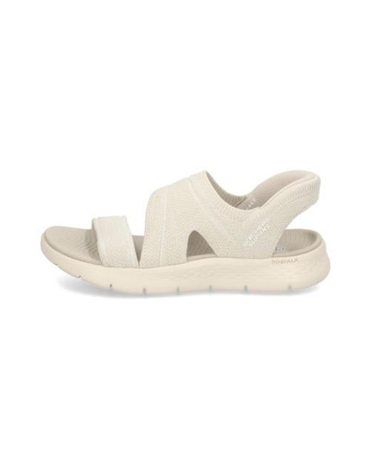 Skechers White Go Walk Flex Sandal