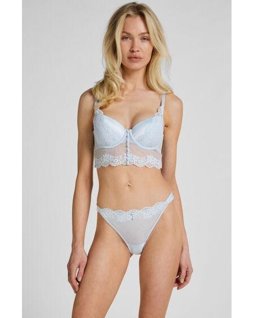Hunkemöller String Laila in het Blue