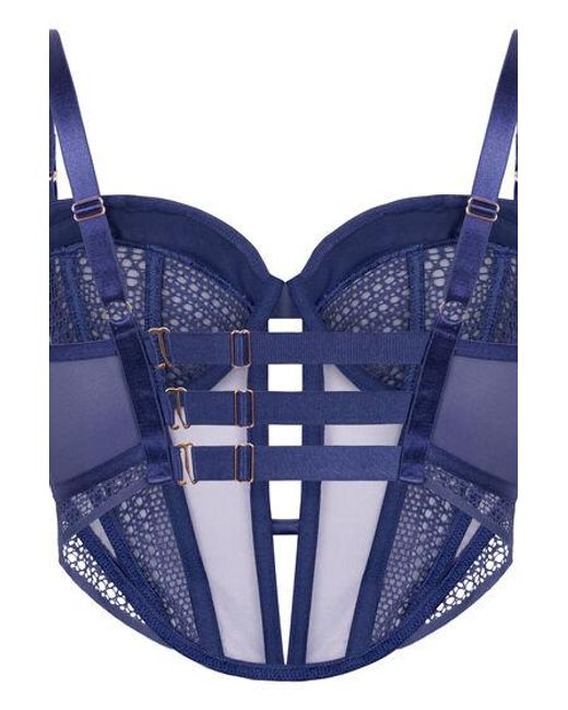Hunkemöller Blue Missy Non-Padded Underwired Longline Bra