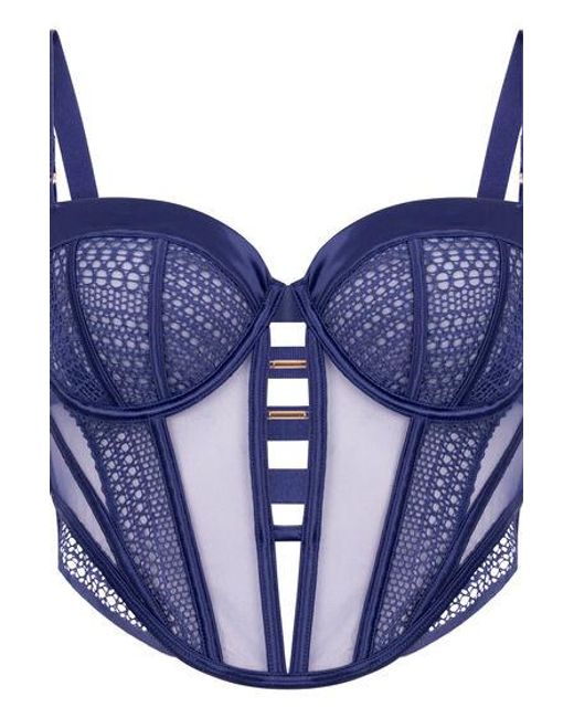 Hunkemöller Blue Missy Non-Padded Underwired Longline Bra