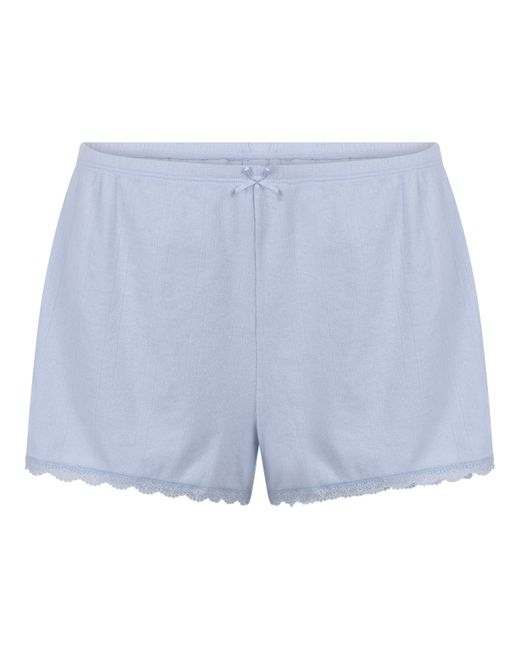 Hunkemöller White Pointelle-Shorts