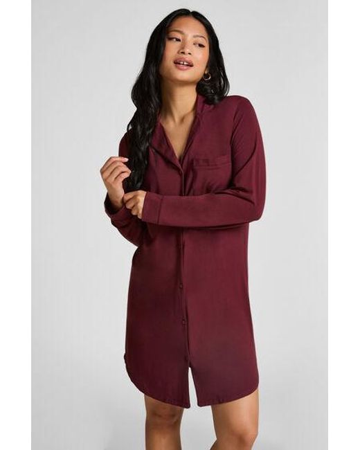 Hunkemöller Red Essential Jersey Shirtdress