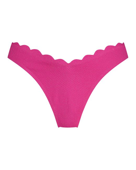 Braguita de Bikini de Corte Alto Scallop Lurex Hunkemöller de color Pink