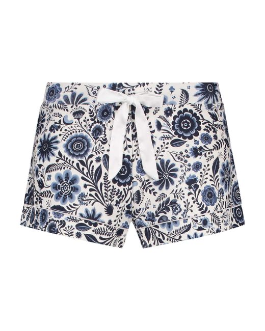 Hunkemöller Blue Jersey Pyjama Shorts