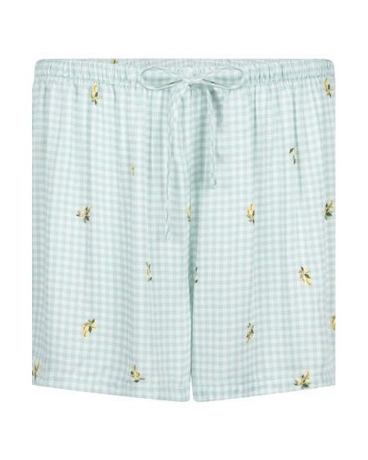 Hunkemöller Blue Short Viscose Check Print