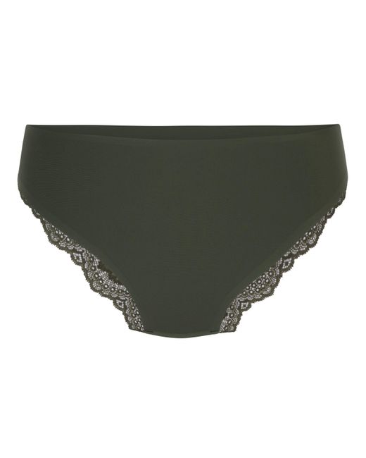Hunkemöller Green Invisible Lace Back Brazilian