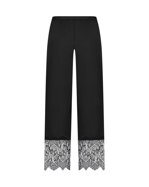 Pantalones anchos de encaje Sophia Hunkemöller de color Black