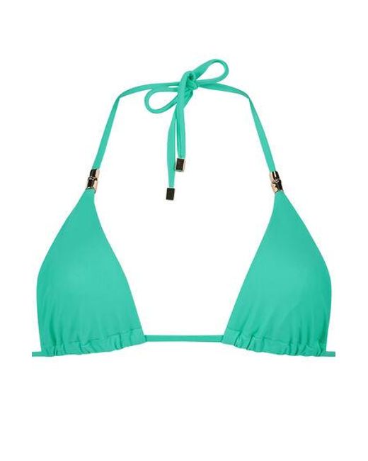 Hunkemöller Green Doha Triangle Bikini Top