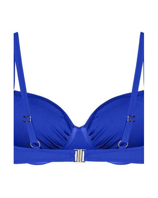 Hunkemöller Blue Padded Underwired Bikini Top Bardolino