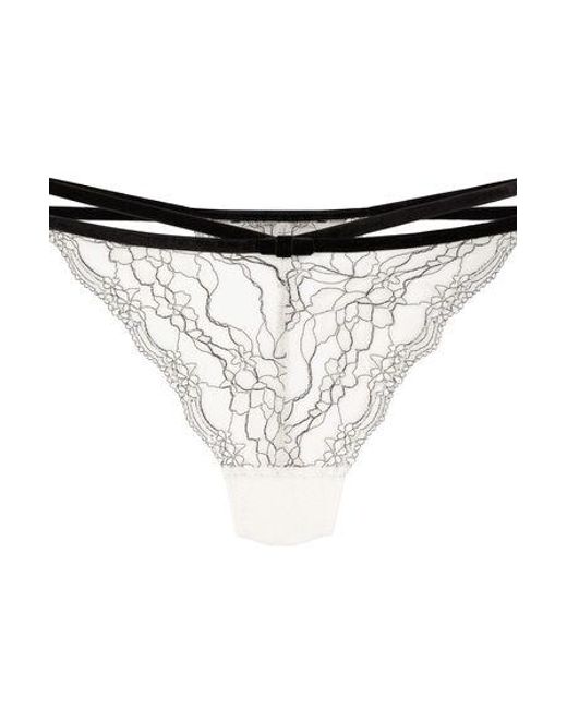 Hunkemöller Hoog Uitgesneden String Agnes in het Black