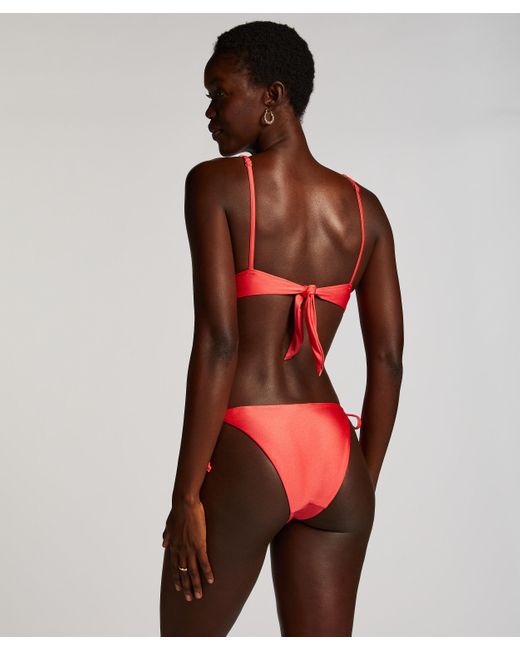 Top de bikini triangular Luxe Hunkemöller de color Red