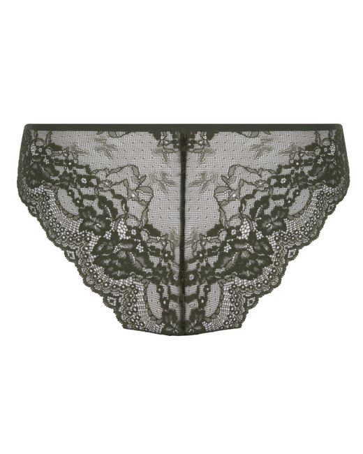 Hunkemöller Green Invisible Lace Back Brazilian