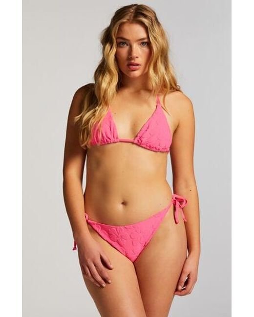 Hunkemöller Red Hula Cheeky Tanga Bikini Bottoms