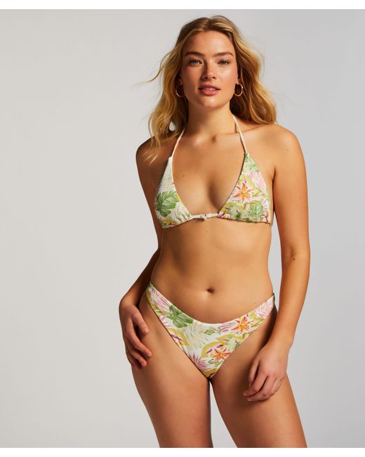 Braguita de Bikini de Corte Alto Tropics Hunkemöller de color Brown